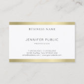 Elegant Gold Kijk Eenvoudig design Professional-mo Visitekaartje (Achterkant)