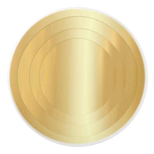 Elegant Gold Kijk Glamor Trendy Sjabloon Keramische Knop (Voorkant)