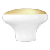 Elegant Gold Kijk Glamor Trendy Sjabloon Keramische Knop (Zijkant)