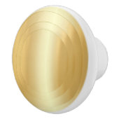 Elegant Gold Kijk Glamor Trendy Sjabloon Keramische Knop (Rechts)