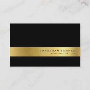 Elegant Gold Kijk Handtekening UV Matte Luxury Visitekaartje