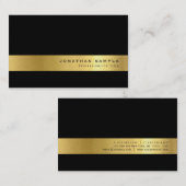 Elegant Gold Kijk Handtekening UV Matte Luxury Visitekaartje (Voorkant / Achterkant)