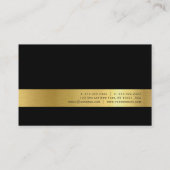 Elegant Gold Kijk Handtekening UV Matte Luxury Visitekaartje (Achterkant)