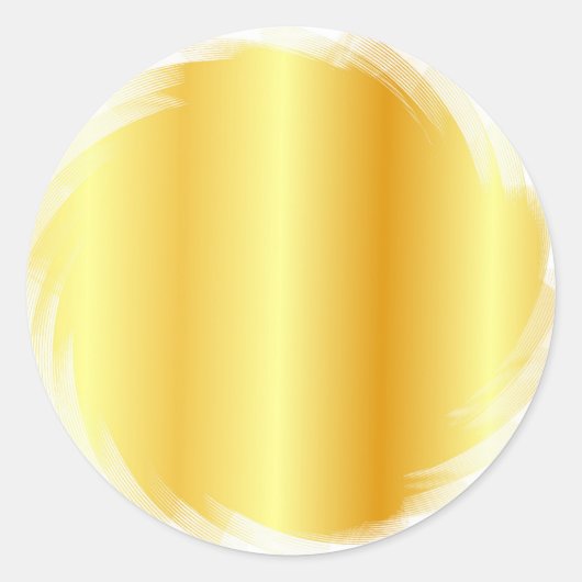 Elegant Gold Kijk Jouw tekst blanco Sjabloon toevo Ronde Sticker (Voorkant)