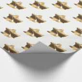 Elegant Gold Kijk met kerstballonnen Cadeaupapier (Hoek)