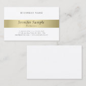 Elegant Gold Kijk Professional Clean Plain Modern Visitekaartje (Voorkant / Achterkant)