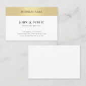 Elegant Gold Kijk Professional Minimalistische Sja Visitekaartje (Voorkant / Achterkant)