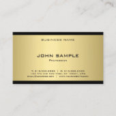 Elegant Gold Kijk Professional Moderne Sjabloon Bo Visitekaartje (Voorkant)