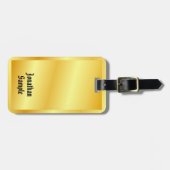 Elegant Gold Kijk Sjabloon Klassieke oude stijl te Bagagelabel (Voorkant horizontaal)