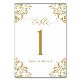 Elegant Gold  klassieke kleine bruiloft Kaart