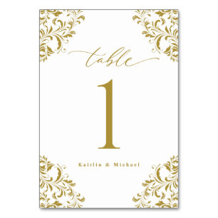 Elegant Gold  klassieke kleine bruiloft Kaart