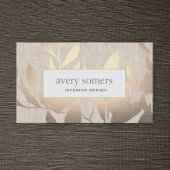 Elegant Gold laat een modern interieur design beig Visitekaartje