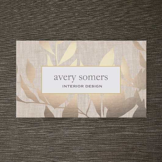 Elegant Gold laat een modern interieur design beig Visitekaartje