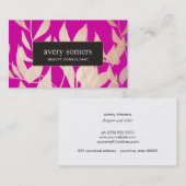 Elegant Gold laat magenta schoonheidsconsultant ac Visitekaartje (Voorkant / Achterkant)