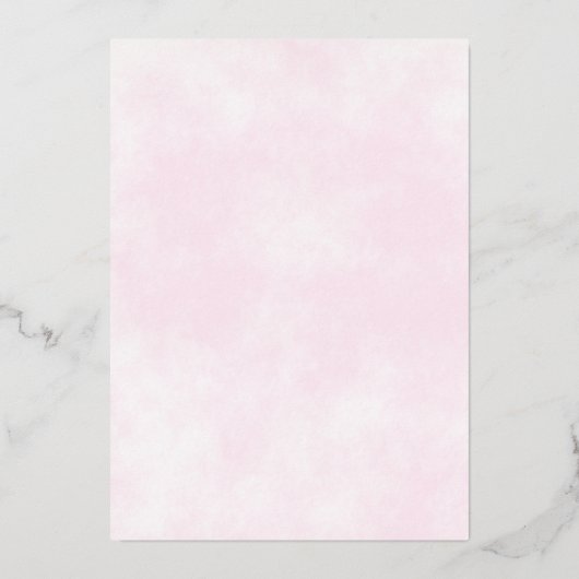 Elegant Gold Lace op Bleek roze Fancy bruiloft Folie Uitnodiging (Achterkant)