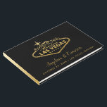 Elegant Gold Las Vegas Sign. Gastenboek<br><div class="desc">Grafisch, modern en elegant goud Las Vegas bruiloft bruiloft Gastboek is prachtig voor Vegas bestemmingspartners. ・ ・ ・ ・ ・ ・ ・ Klik VERDER AANPASSEN om de achtergrondkleur, de doopvonten en de tekstregeling te veranderen. ! ・ ・ ・ ・ ・ ・ Raadpleeg ons Vegas Baby voor het coördineren van artikelen...</div>