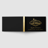 Elegant Gold Las Vegas Sign. Gastenboek (Volledig)
