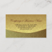 Elegant Gold Leaf-look met Luxury Damask Visitekaartje (Achterkant)