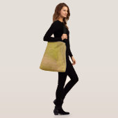 Elegant Gold Leaf Olive Background Crossbody Tas (Op model)