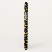 Elegant Gold Leaf Pattern Monogram Case-Mate iPhone Case (Achterkant / rechts)