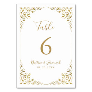 Elegant Gold Leaf Script Wedding Kaart