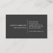 Elegant Gold Leaf Trio Logo op Wit Visitekaartje (Achterkant)