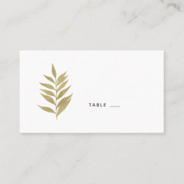 Elegant Gold Leaf Wedding Place Card Escort Kaart Plaatskaartje