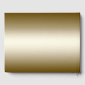 Elegant Gold Leaves Wedding Gastenboek (Achterkant)