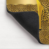 Elegant Gold Leopard High Hielschoen Dier Muismat (Hoek)