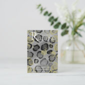 Elegant Gold Leopard Print Display Kaart Visitekaartje (Staand voorkant)