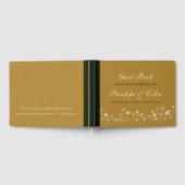 Elegant  Gold Library Bruiloft Gastenboek (Volledig)