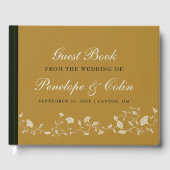Elegant  Gold Library Bruiloft Gastenboek (Voorkant)