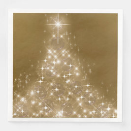 Elegant Gold Lighting-kerstboom Servet
