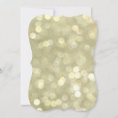 Elegant Gold Lights 50e verjaardag Uitnodiging (Achterkant)