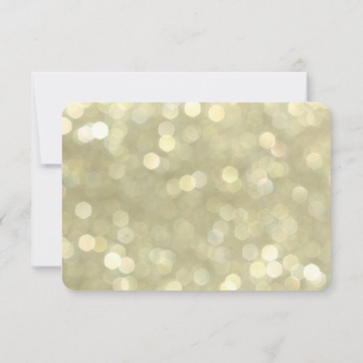 Elegant Gold Lights RSVP (Achterkant)