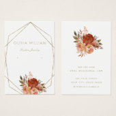 Elegant Gold Lijst Black earing Display Card Visitekaartje (Voorkant /achterkant)