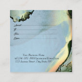 Elegant Gold Lijst, Confetti Alcohol Inkt Kortingskaartje (Achterkant)