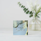 Elegant Gold Lijst, Confetti Alcohol Inkt Kortingskaartje (Staand voorkant)