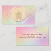 Elegant Gold Lijst, Confetti Lotus Elegant Visitekaartje (Voorkant / Achterkant)