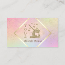 Elegant Gold Lijst, Confetti, Yoga Instructor