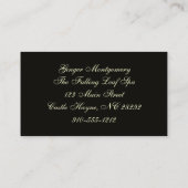 Elegant Gold Lijst Damask Visitekaartje (Achterkant)