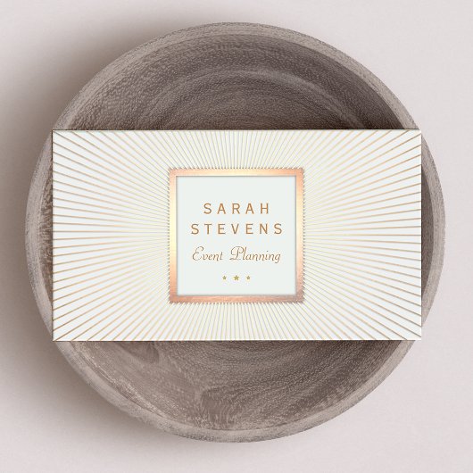 Elegant Gold Lijst Event Planner Glamoureus Visitekaartje