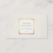 Elegant Gold Lijst Event Planner Glamoureus Visitekaartje (Voorkant)