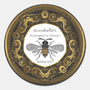 Elegant Gold Lijst Honey Label