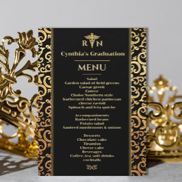 Elegant Gold Lijst Medische Afstuderen Inwendige m Kaart