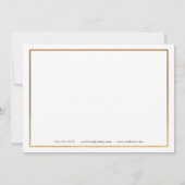 Elegant Gold Lijst Realtor — Aangepaste schrijfben Notitiekaartje (Achterkant)