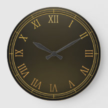 Elegant Gold Lijst & Roman Numerals | Wandklok