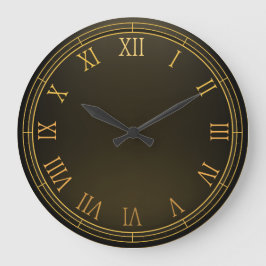Elegant Gold Lijst & Roman Numerals | Wandklok