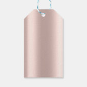 Elegant Gold Lijst Roos Gold Hartelijk dank Cadeaulabel (Achterkant)