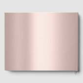 Elegant Gold Lijst Roos Gold Wedding Gastenboek (Achterkant)